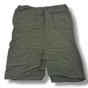 Who What Wear Skirt Size 10 W30"in Waist Women's A-Line Skirt Green Linen Blend